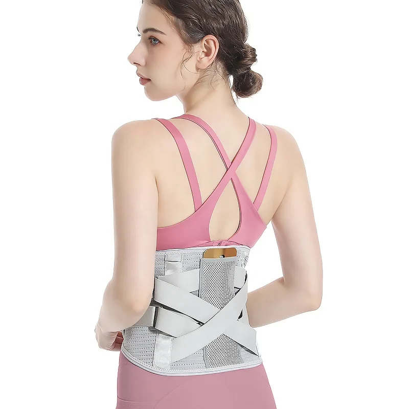 2022 Waist Supporter Detachable Magnet Pad Adjustable Waist Support Belt Breathable Lumbar Back Brace