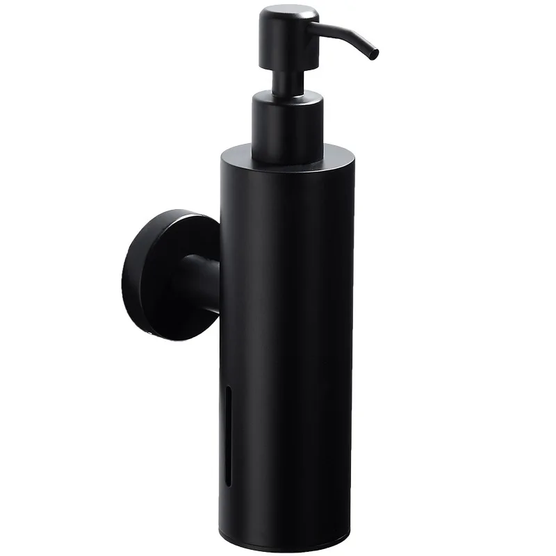 Luxury Hotel Stainless Steel Self Adhesive Hand Wash Soap Shampoo Dispenser Wall Mount For Soap Dispenser Liquid