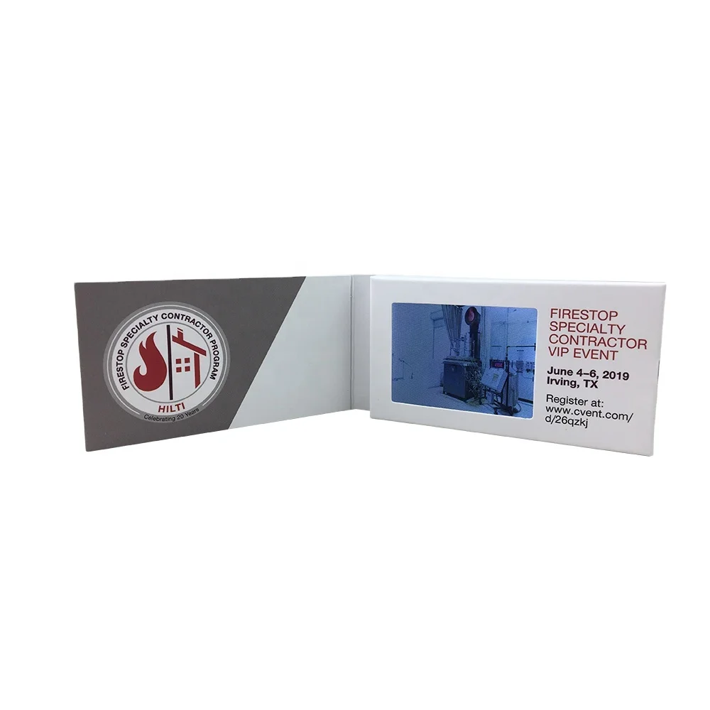 2.4 Inch Screen Lcd Video Business Card for Promote/Invitation