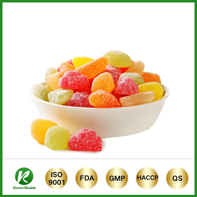 Hotselling Dietary Fiber Vitamin Heart shape Mix Berries Long Hair Vitamin growth Gummies