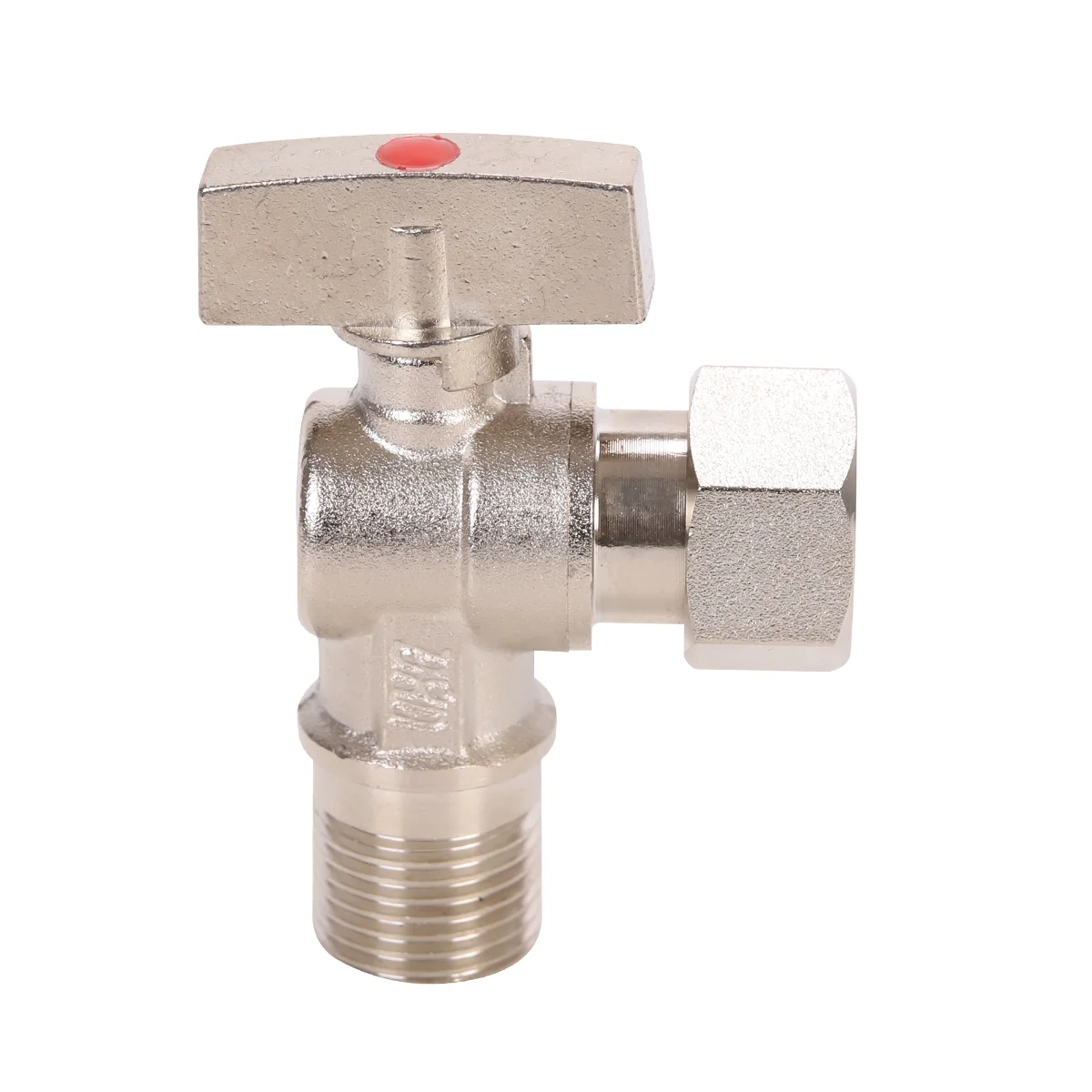 Male Threads Rotary Swivel Angle Valve Brass Angle Stop Ball Valve With Alloy Handle