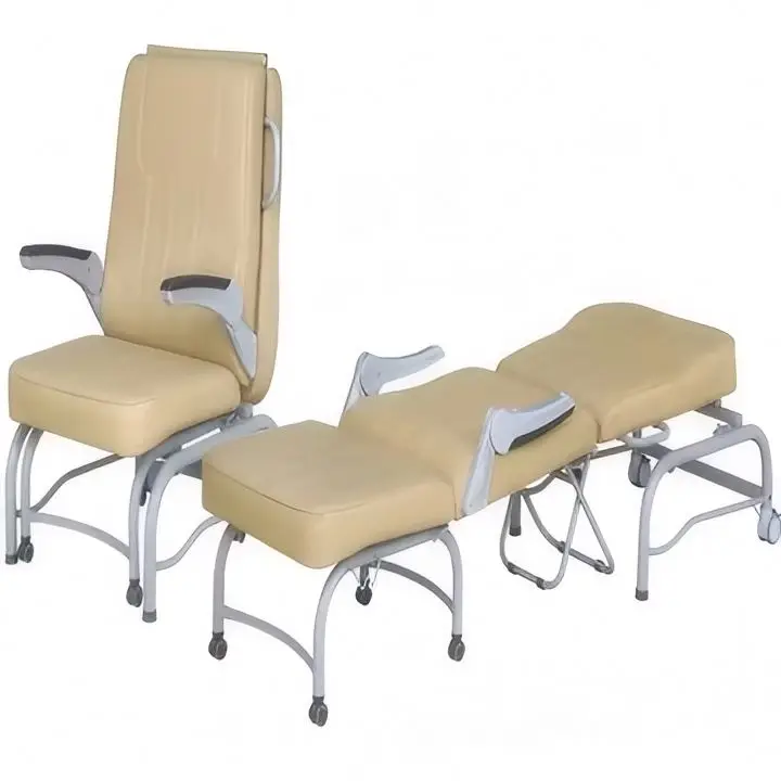 EU-035 Luxurious Hospital Reclining Attendant Sleeping Bed Patient Accompany Chair For Patient Room
