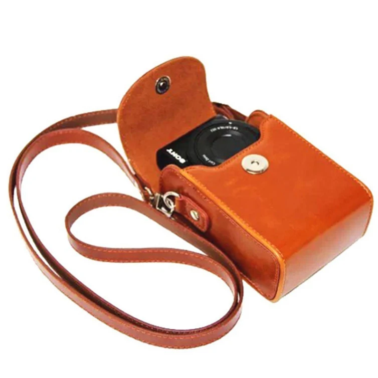 Unisex Shoulder Camera Bag Synthetic Leather Cameras Bag Organizer Men Women Messenger Bags Mirrorless Cameras Storage Pouch