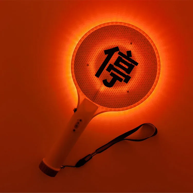 Portable Handheld LED Traffic Warning Light with Flashing LED Signs for Outdoor Road Safety & Stop Baton Use