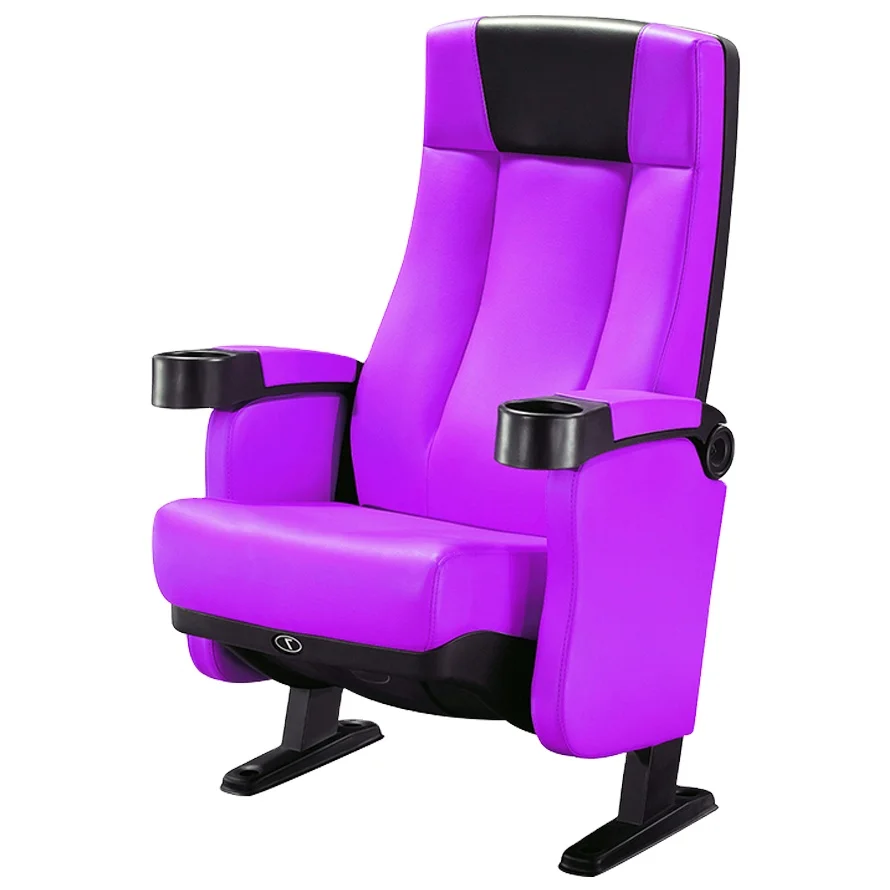 High Quality Single Comfortable Plastic Folding Business Cinema Seats Chair Movie Rooms Theaters Halls Fabric Theater Furniture