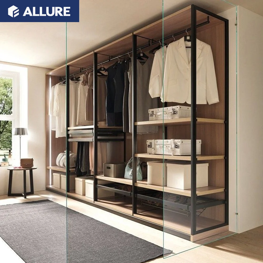 Allure nepal simple fittings portable cloth pvc material 3-drawer wardrobe furniture with lock