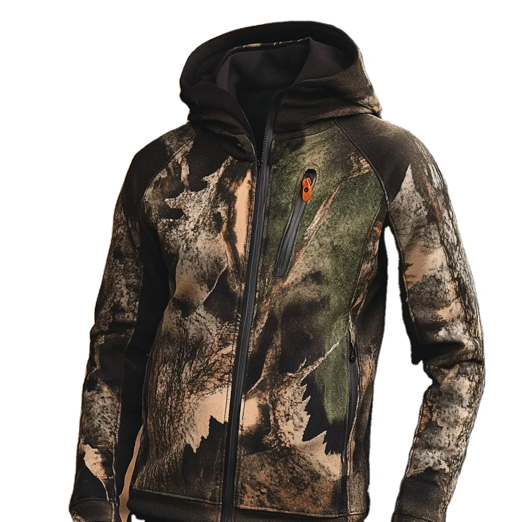 MereSports Merino Wool Hunting Jacket Thick Autumn Premium Outdoor Fleece Hunting Wear