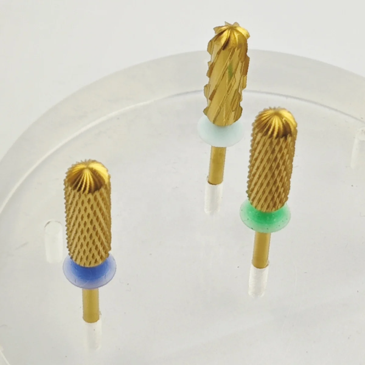 Retail Large Rounded Top bit safety Bottom Series tungsten carbide nail drill bit manicure tool pedicure diamond nail bits drill