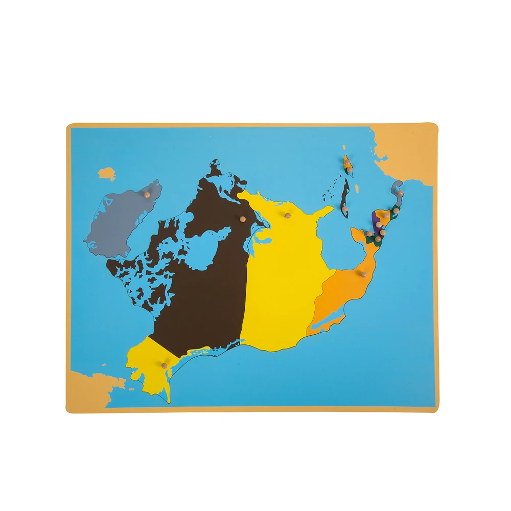 wooden montessori traditional georgraphy map cabinet