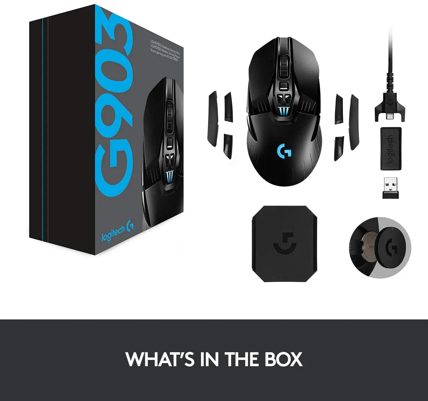 Беспроводная игровая Механическая мышь Logitech G903 Hero 16000 точек/дюйм