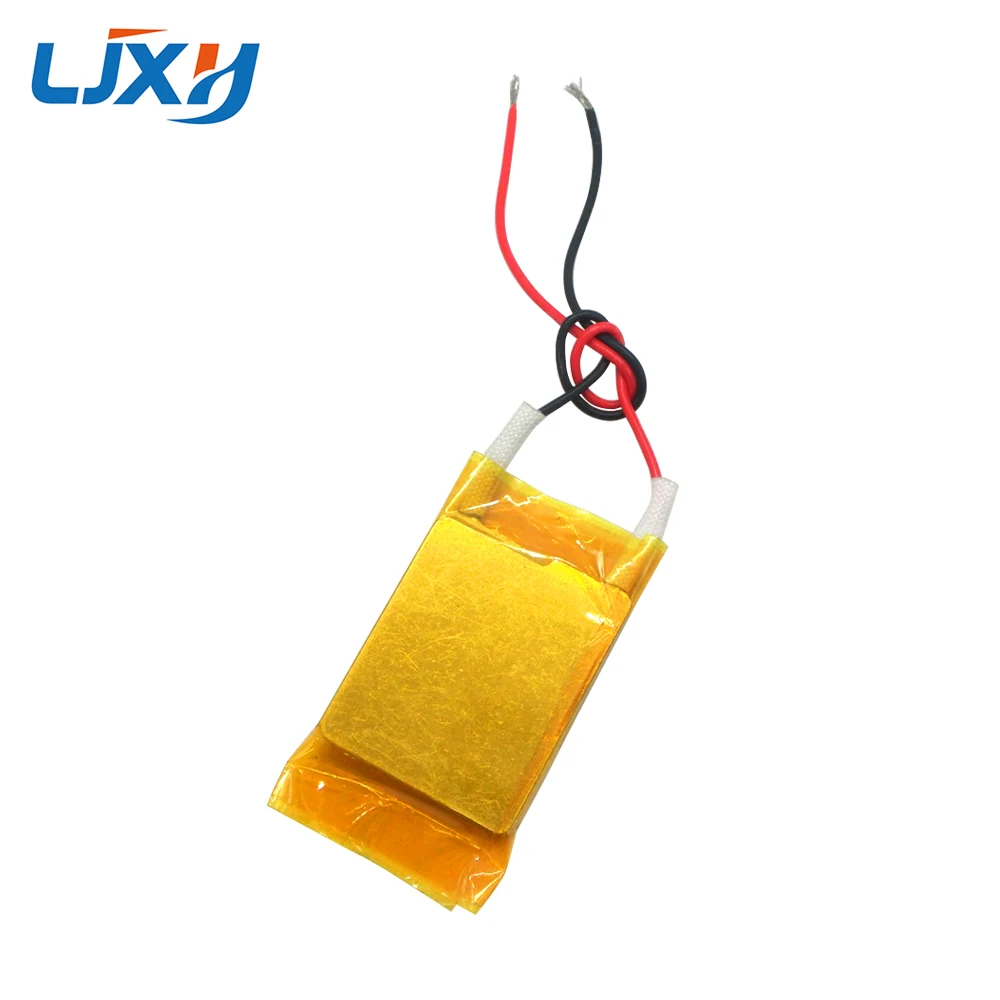 LJXH 2pcs Thermostatic Ceramic PTC Heating Element 12V 30x24x3mm 70/140/180/230C Insulating Film PTC Heater 10W/30W/15W/40W