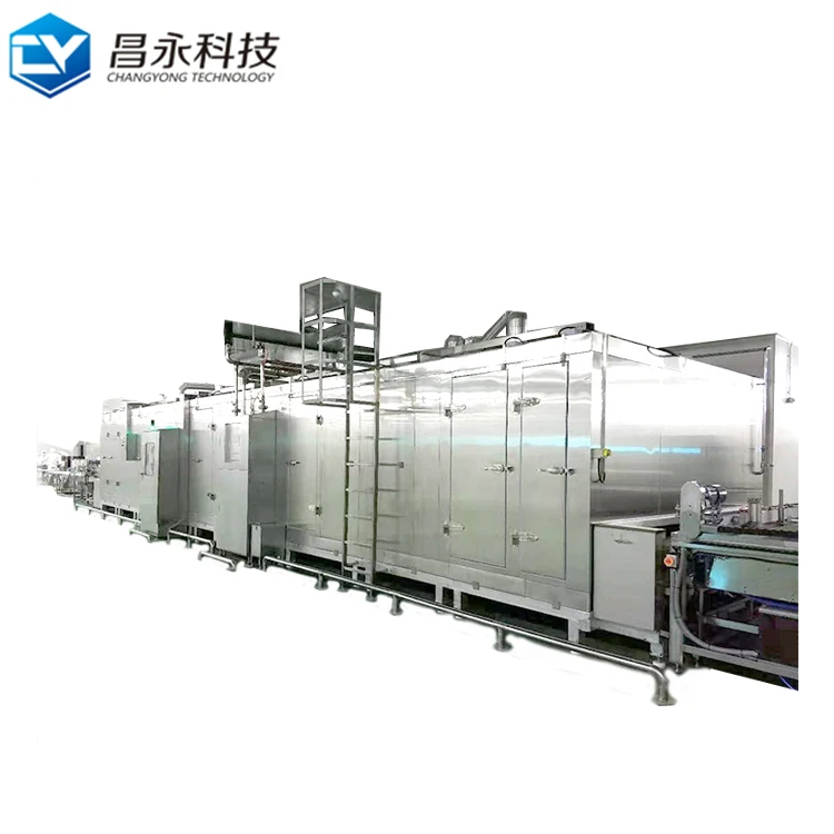 Tunnel quick freezer quick frozen iqf tunnel blast freezer machine