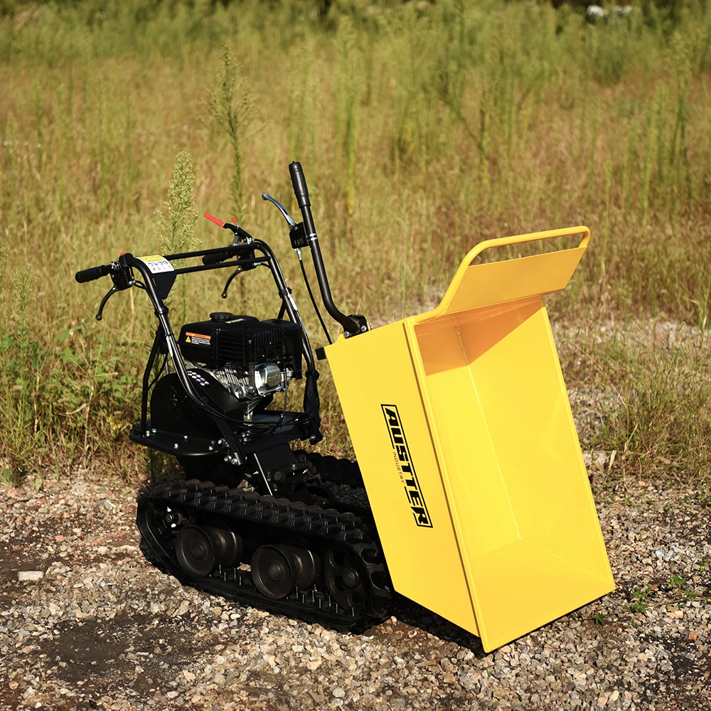 AUSTTER 300KG Self Loading All-Terrain mini Dumper gasoline powered mini track wheel barrow