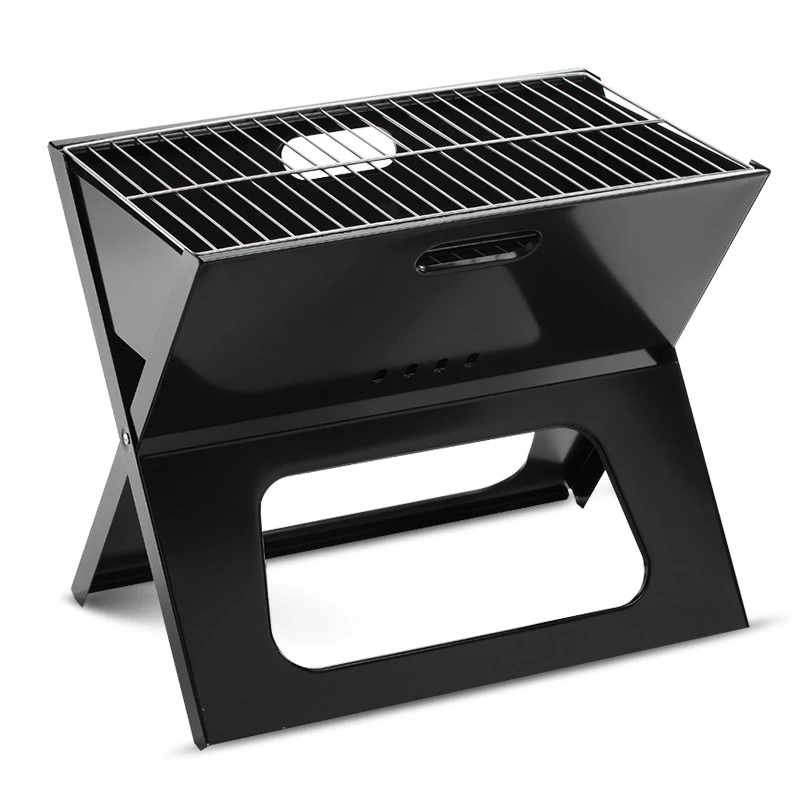 Hot Sales X-shaped Easily Assembled Folding Barbecue grill Portable Outdoor Charcoal Barbecue grill