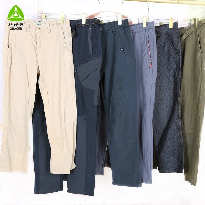 Old winter clothes men clothes bale cotton pants secondhand clothes