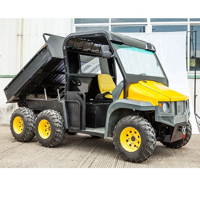 Manufacturer of electric cargo golf cart 2 seats with cargo bed CE approved