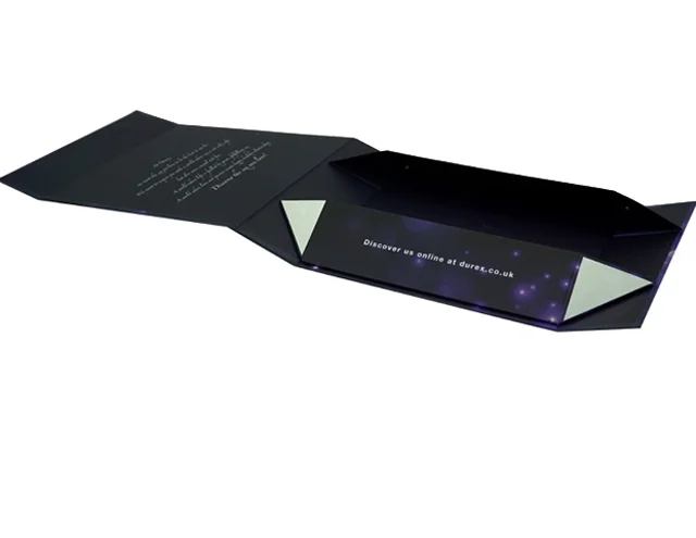 Custom luxury white magnet flap clothing paper box foldable magnetic closure gift boxes with black ribbon