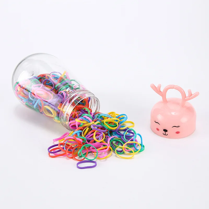 IFOND Baby Disposable Rubber Band Elastic Hair Band Mini Hair Ties For Toddler Infants Thin Small Hair Elastics