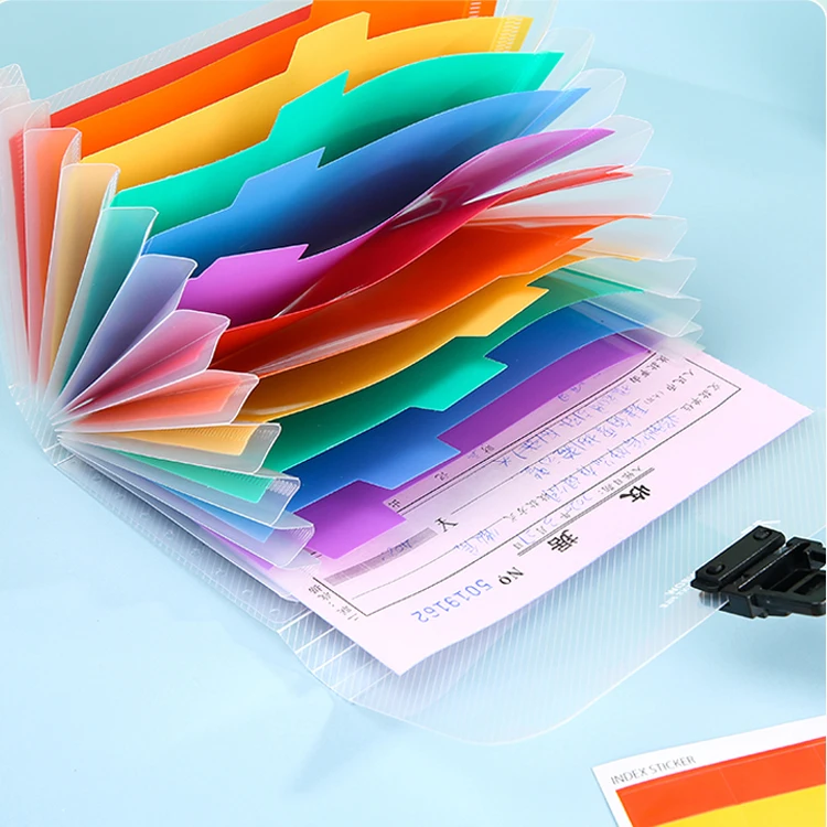 A6 Mini Accordion File Organizer with 13 Pocket Coupon Organizer Folder  Expanding File Folder 12 Labels Index holder