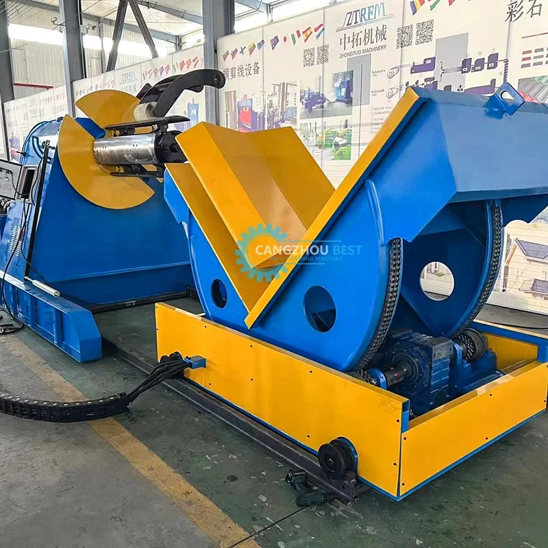 Factory Direct Sales High Standard 5T 7T 8T 10T Full Automatic Hydraulic Coil Tipper Machine