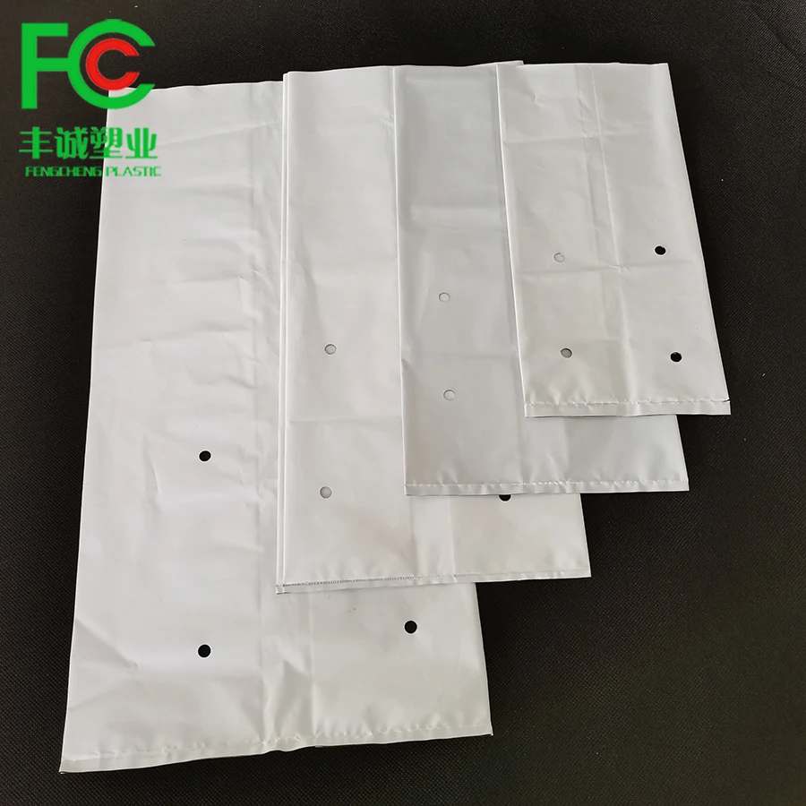 poly white and black panda film bag flower planter plastic nursery bags PE seedling sapling grow bag