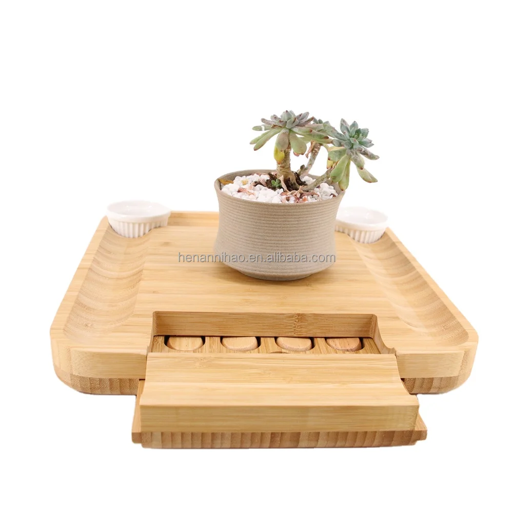 Cheese Board and Knife Set Bamboo Charcuterie Platter & Serving Tray for Cheese,Wine, Crackers, Brie and Meat