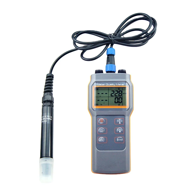 Портативный Средний аквариум для рыбок качества воды анализатор метр тестер растворённого кислорода прибор измерения уровня PH AZ8603