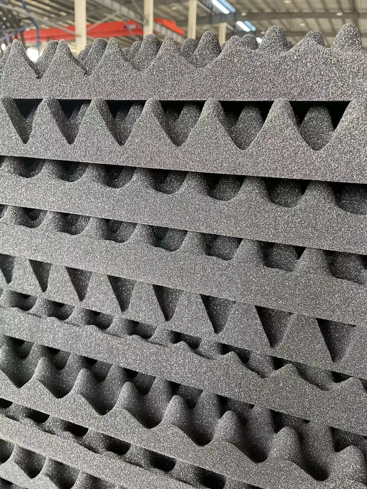 Wholesale sound insulation  Egg Shape Sponge Noise Reduction Board Acoustic Soundproof Material Foam soundproof panel