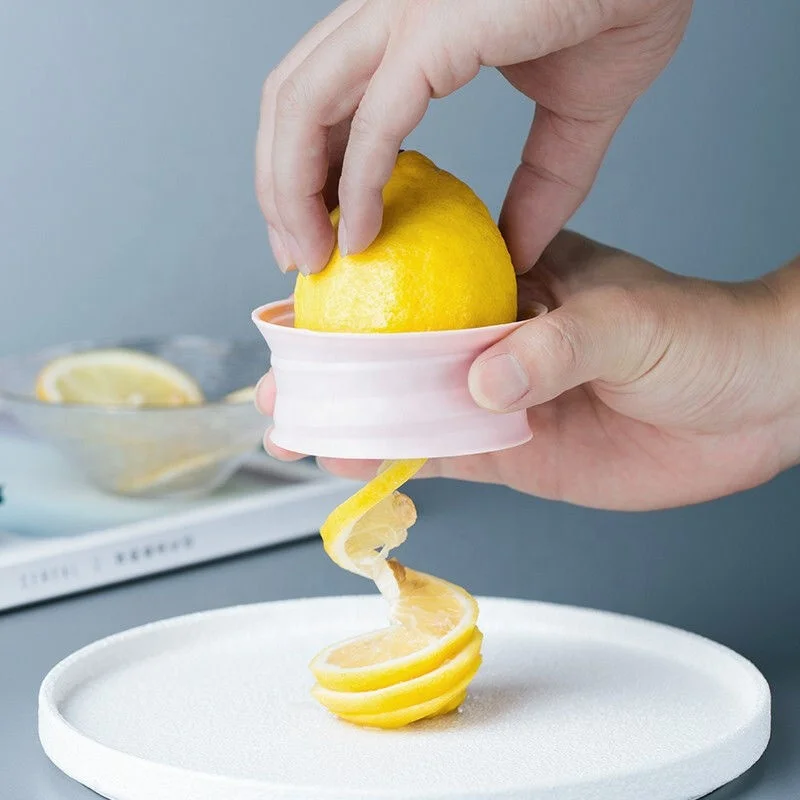 Wholesale Multifunctional Plastic Manual Lemon Spiral Slicer