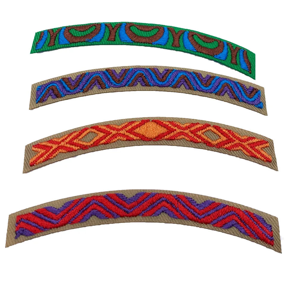 Wholesale Custom Embroidery Boy Scout Patches Iron on  Girl Scout Badges patches for clothing