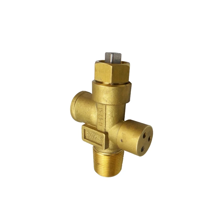 
Made in China high quality gas bottle head valve liquefied gas brass safety shut-off valve 