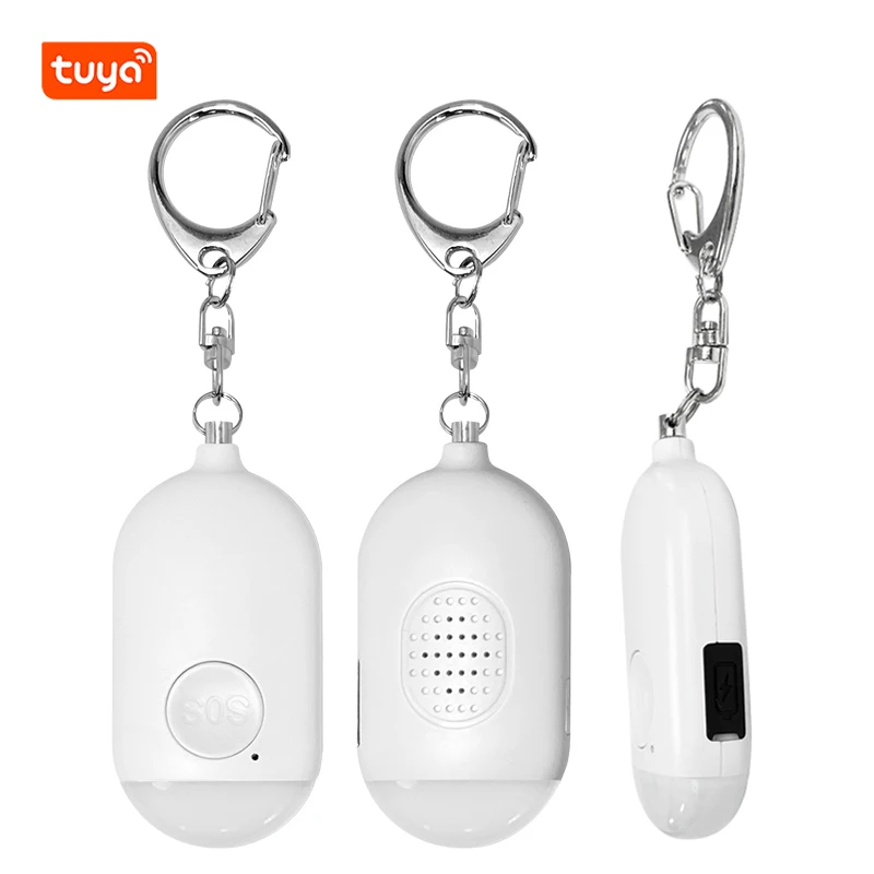 3 Days Delivery Bluetooth SOS Emergency Personal Safety Alarm Keychain Wireless Wifi Panic Button Alarm With Self Defense