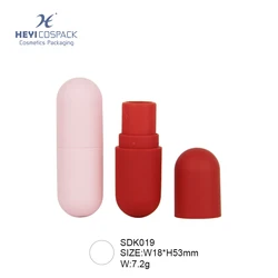 Красивый пустой красный розовый пластиковый чехол для губ, милый Контейнер для макияжа в бутылке, дизайн упаковки, тюбик для губной помады