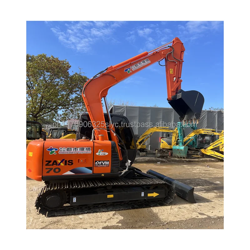 japan import used hitachi ZX70 6 ton Excavator hitachi zaxis 70 in stock for sale great condition