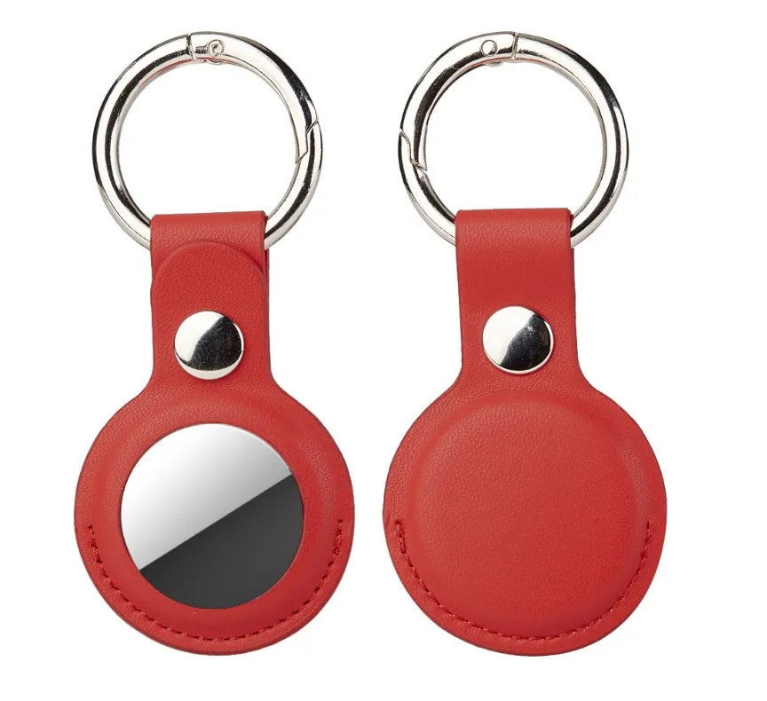 Custom Protected For Air Tag Cover PU Leather Case For Airtag