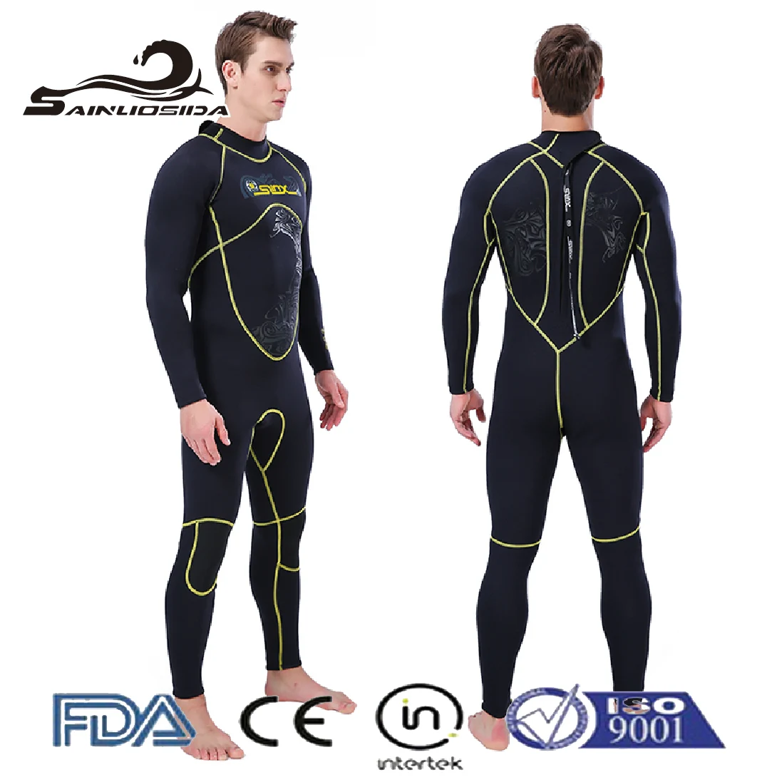 W1002 Quick-drying breathable surfing protection comfortable swimming diving sport 3MM triathlon wetsuit