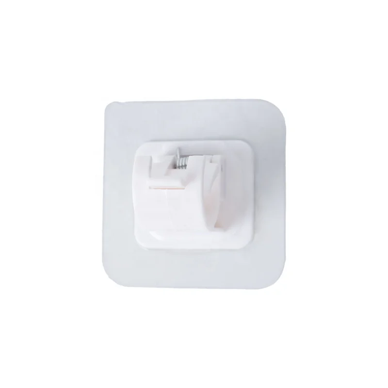 Non-Perforated Curtain Rod Hook Household Wall Adhesive Bracket Clip Telescopic Rod Hook for Easy Hanging