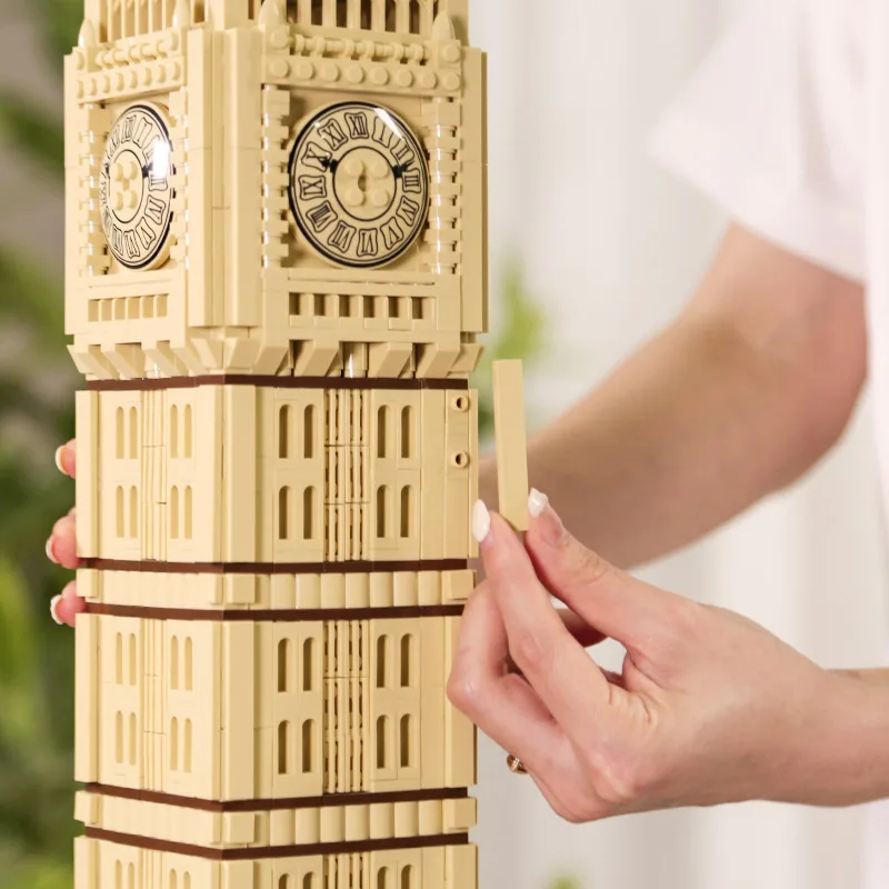 5216 Elizabeth Tower London England The Big Ben Building Attractions Plastic Assemble Building Block Set Kids Unisex Toy Gift