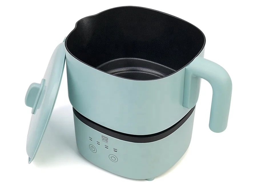 Friendly and Portable Multi-purpose Deep Fryer Electric Cooker Multi Color Pizza Frying Pan Tempered Glass Multi Purpose 1200