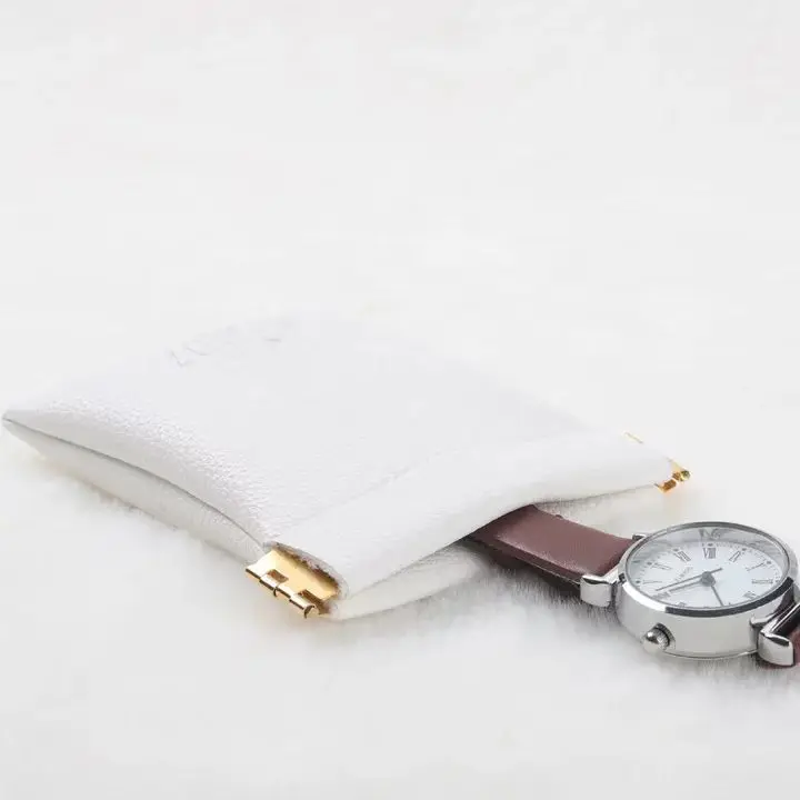 Чехол для наушников из искусственной кожи с пружинной застежкой