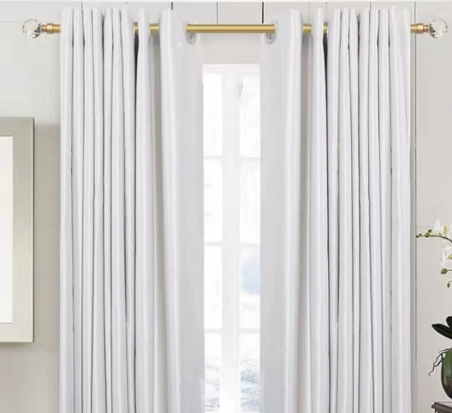 China factory curtain rod set crystal ball finial glass curtain rod accessories acrylic glass curtain finial rods for sales