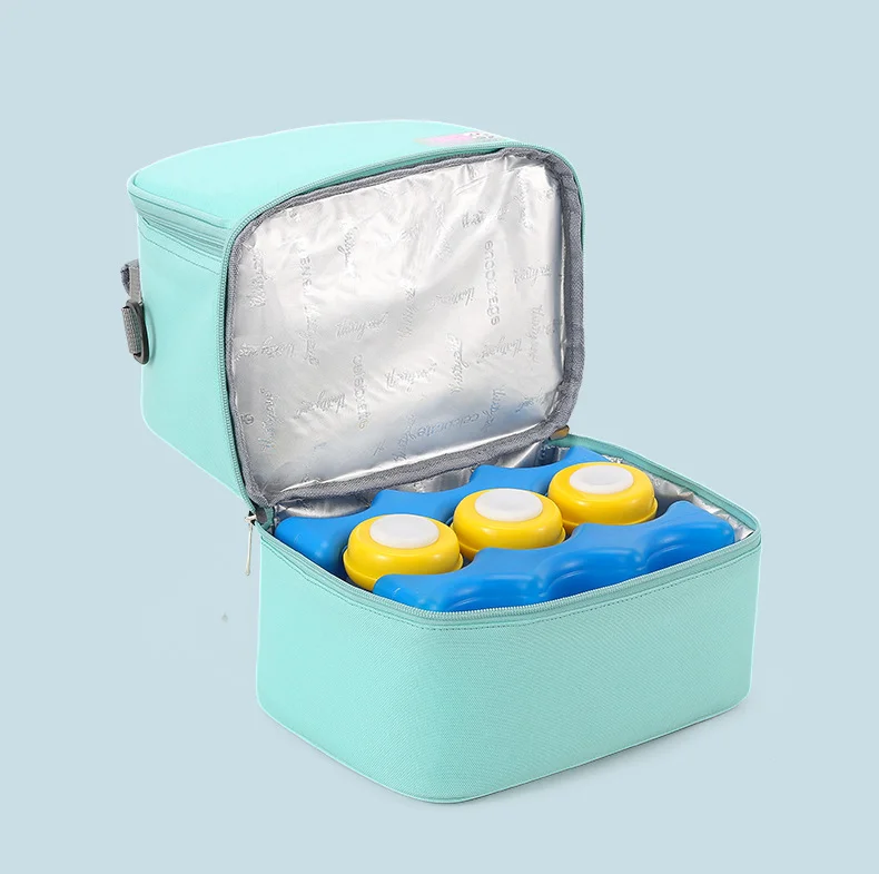 New Design Mommy Milk Bags Waterproof Insulation Double-Deck Ice Storage Milk Portable Baby Diaper Bag Backpack for Travel