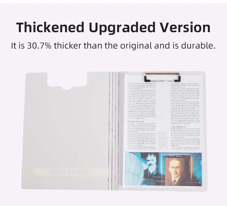 Custom Printed Logo PP Clip Board A4 Folder Plastic Clipboard With Elastic Band