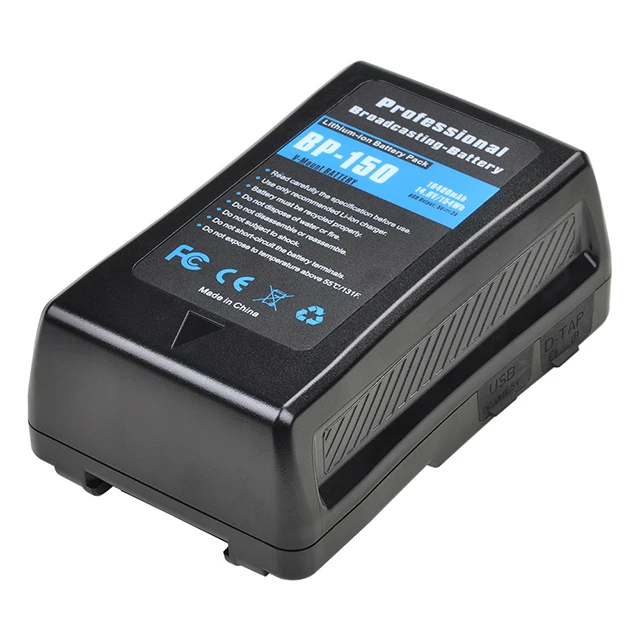 14.8V 10400mAh 150W V Mount Lock Shape Pocket Battery Digital Camera Battery Light Batteries