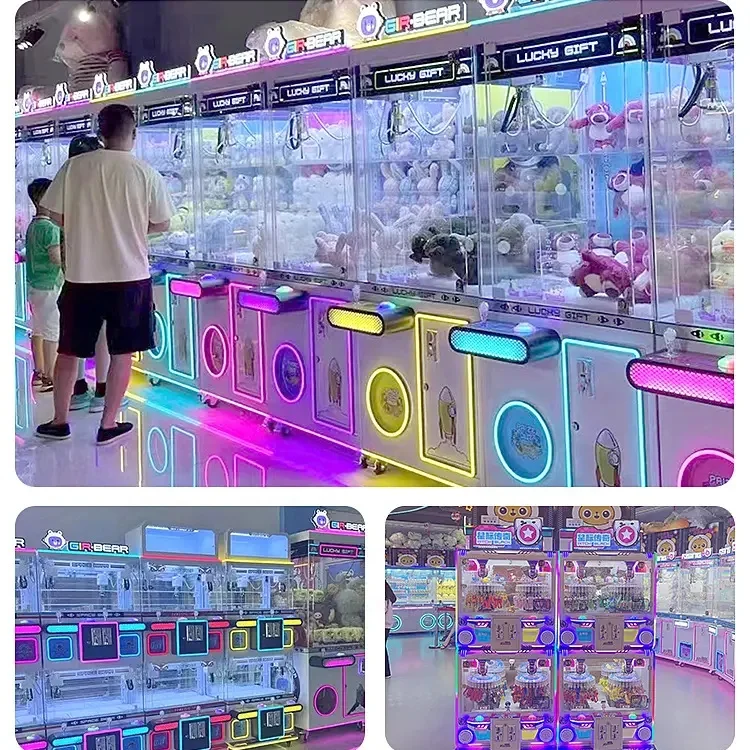 High Quality Coin Operated Game Machine Plush Toy Claw Machine Prize Gift Coin Gifts Snacks Crane Toy Vending Claw Crane Machine