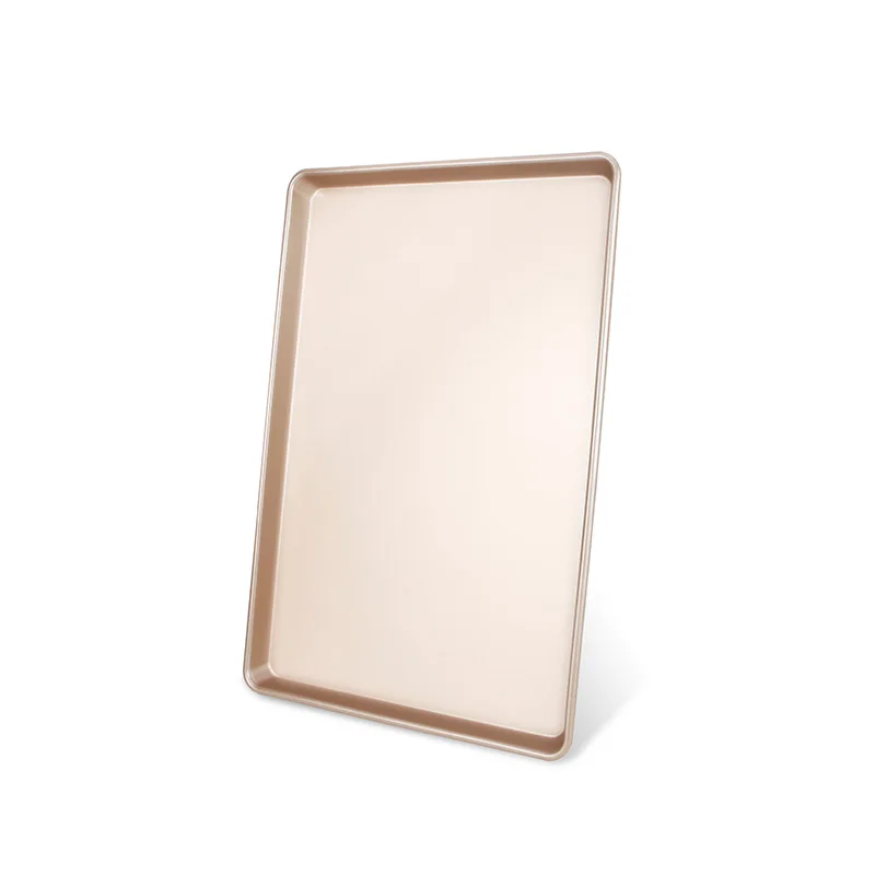 
CHEFMADE 400mm*600mm Large Non Stick Aluminium Foil Square Rimmed Stackable Cookie Sheet Cake Pan Baking Tray For bun Baking 