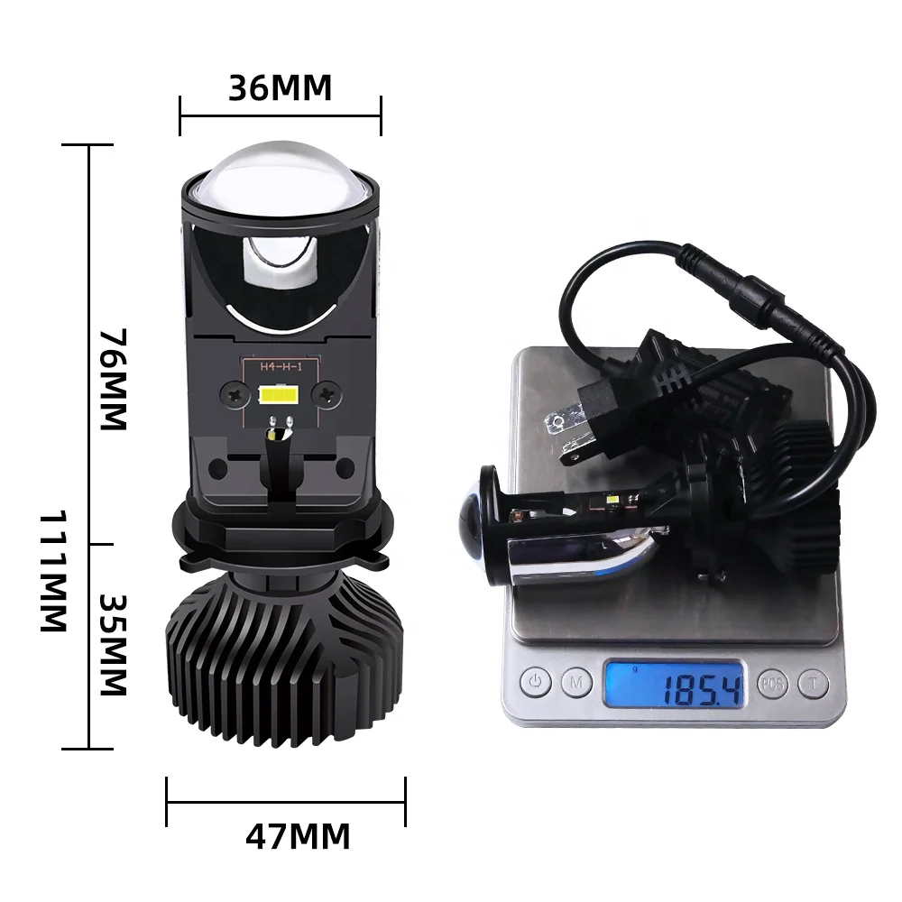 Infitary 12V turbine fan LED Headlight Bulbs Y6D canbus auto faro led 4X4 offrood Retrofit H4 bi led projector head light