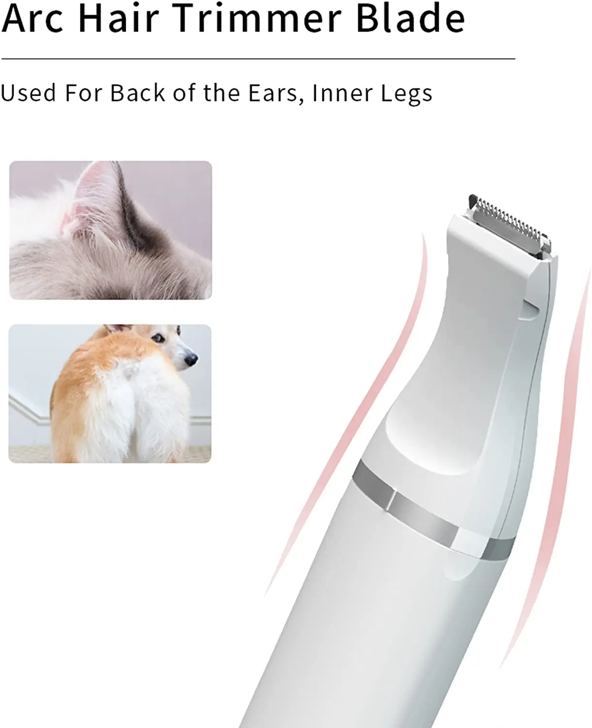 Pet Dog Hair Trimmer Animal Rechargeable Electrical Replacement Head Pet Hair Clipper for Dogs Cat Waterproof Trimmer Charge