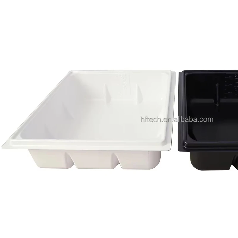 Custom 20 40 50 70 100 150 200 Gallon White Black ABS Plastic Deep Hydroponic Nutrient Water Reservoir For DWC NFT Hydro System