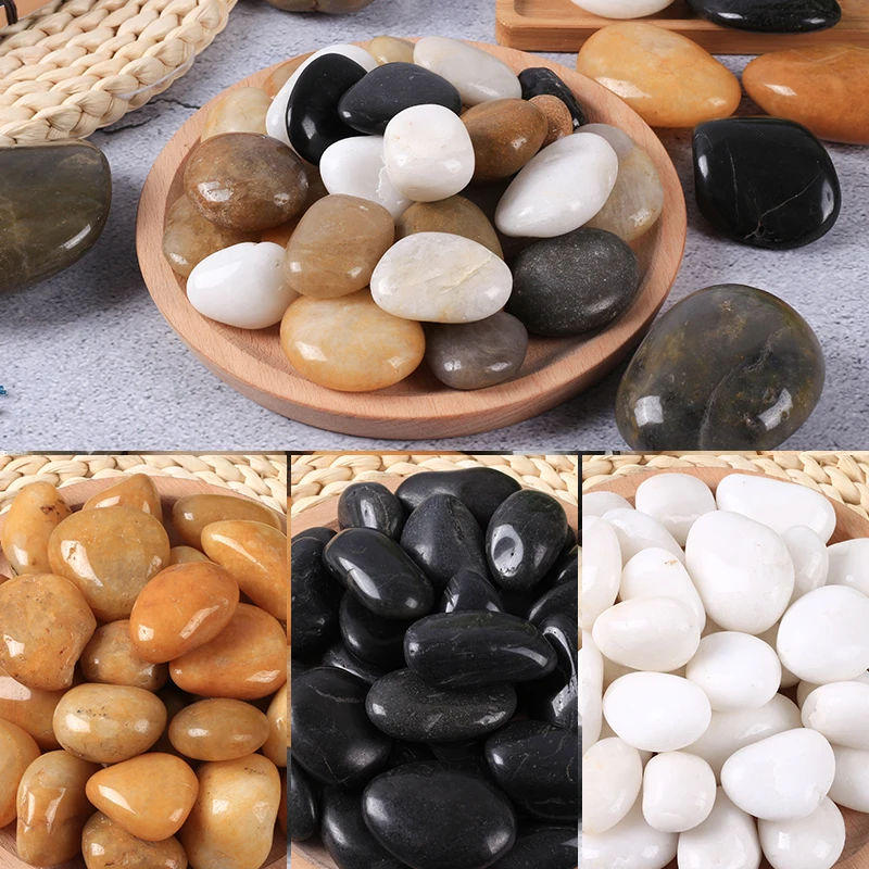 Polished pebble for paving road landscaping decoration courtyard stone